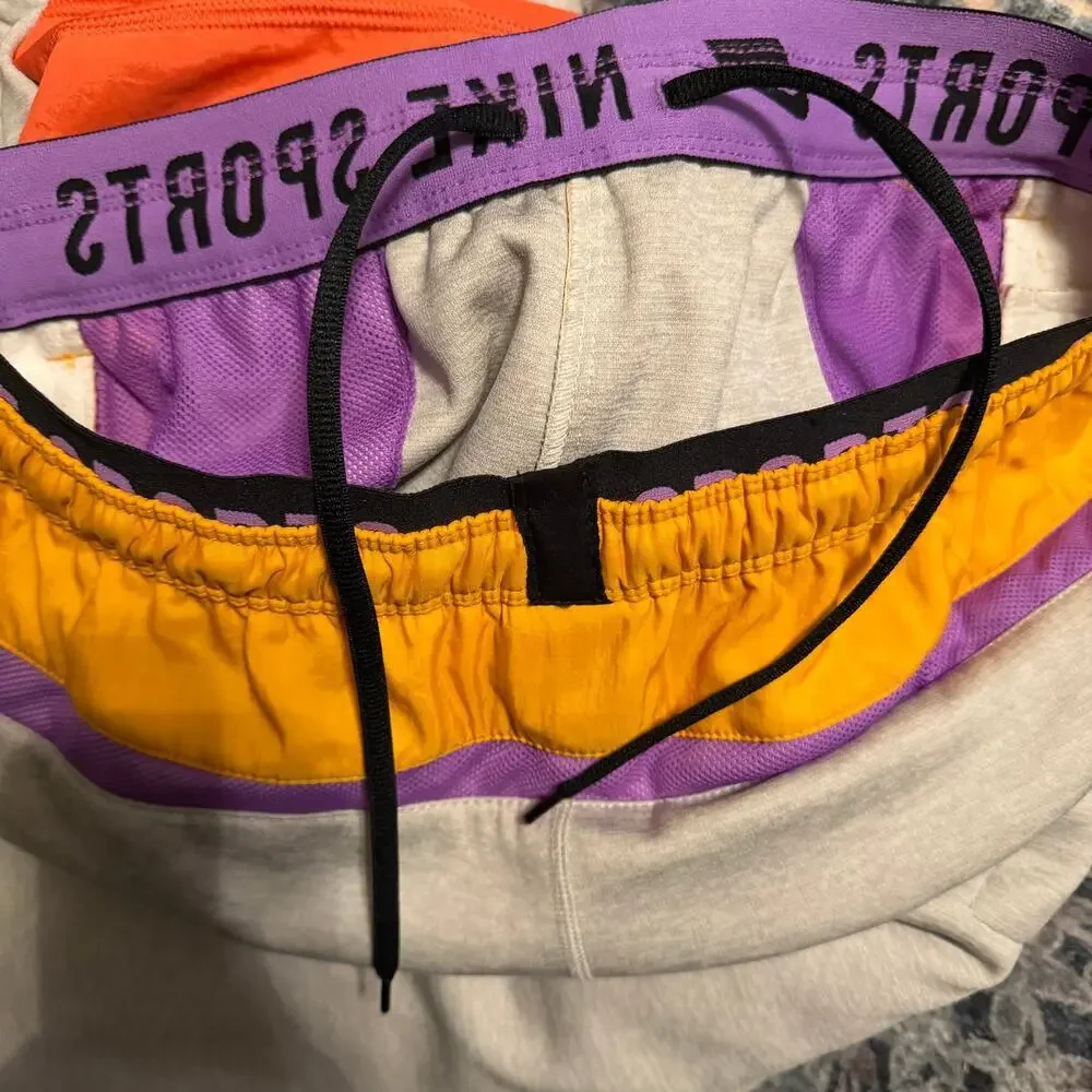 Nike‎ Therma Men's Training Pants Retro Orange Yellow Gray Colorway Size Small